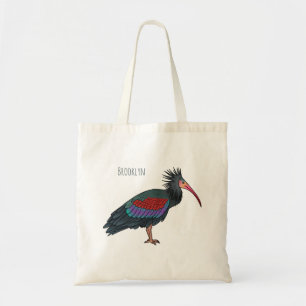 Bolso De Tela Ilustracion de personalizado de pájaros ibis de ca