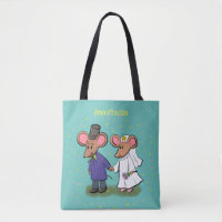 Ilustracion de personalizado de pareja de ratones