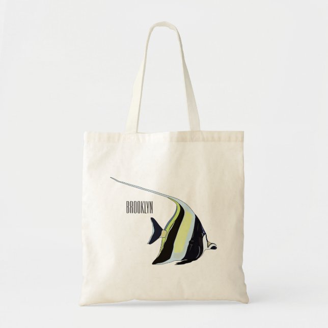 Bolso De Tela Ilustracion de personalizado de peces moro (Frente)