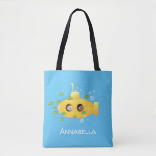 Bolso De Tela Ilustracion de personalizado de pescado submarino