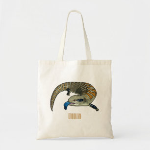 Bolso De Tela Ilustracion de personalizado de piel de tono azul