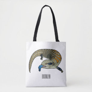 Bolso De Tela Ilustracion de personalizado de piel de tono azul