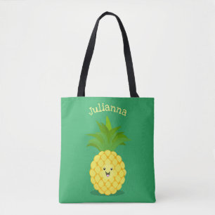 Bolso De Tela Ilustracion de personalizado de piña cuta