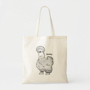 Bolso De Tela Ilustracion de personalizado de pollo de Silkie