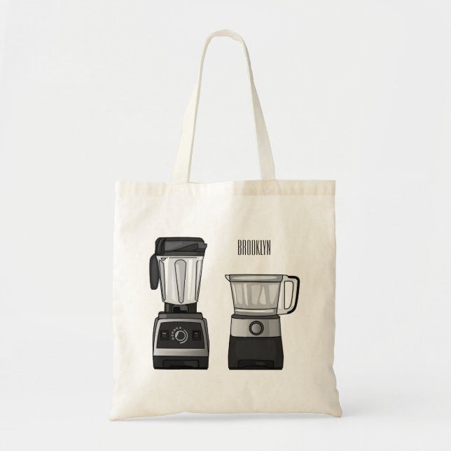 Bolso De Tela Ilustracion de personalizado de procesador y mezcl (Frente)
