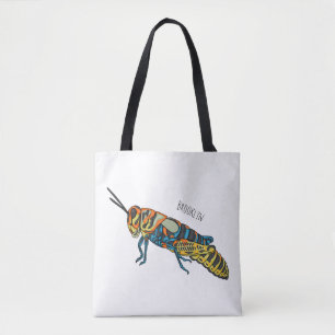 Bolso De Tela Ilustracion de personalizado de saltamontes de bar
