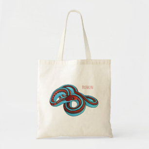 Bolso De Tela Ilustracion de personalizado de serpiente de San F