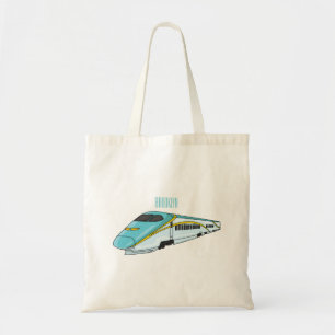 Bolso De Tela Ilustracion de personalizado de trenes de alta vel