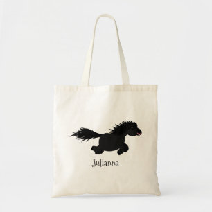 Bolso De Tela Ilustracion de personalizado del pony de Shetland