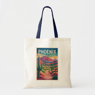 Bolso De Tela Ilustración de Phoenix Arizona Arte de viaje vinta
