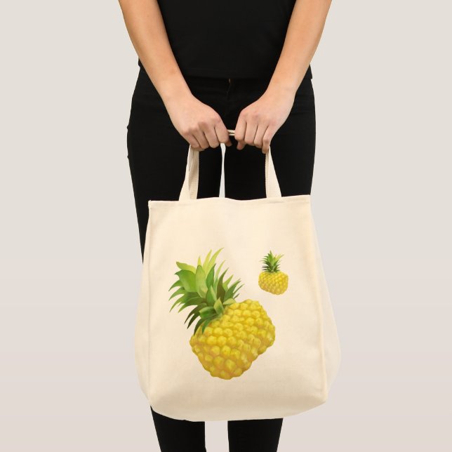 Bolso De Tela Ilustracion de piña (Anverso (producto))