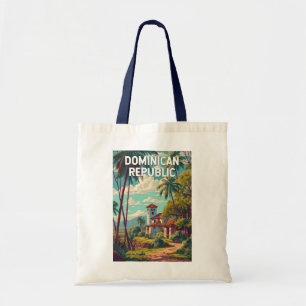 Bolso De Tela Ilustración de República Dominicana Arte de Viaje 