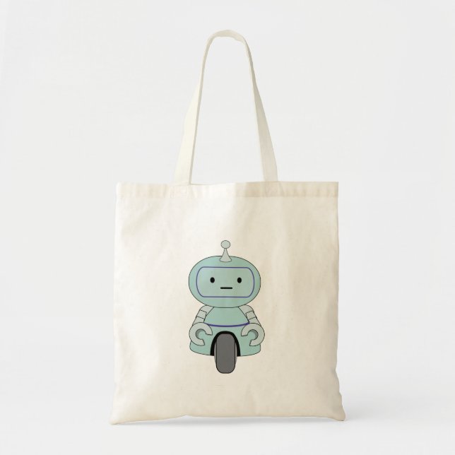Bolso De Tela Ilustracion de robots retro (Frente)