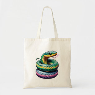 Bolso De Tela Ilustracion de serpiente suave