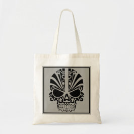 Bolso De Tela Ilustracion de Skull espeluznante