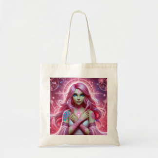 Bolso De Tela Ilustración de sueño rosa despierta todos los días