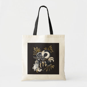 Bolso De Tela Ilustracion de tinta de cabras cantantes en blanco