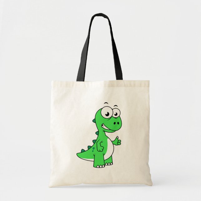 Bolso De Tela Ilustracion De Tirano Rex. 2 (Frente)