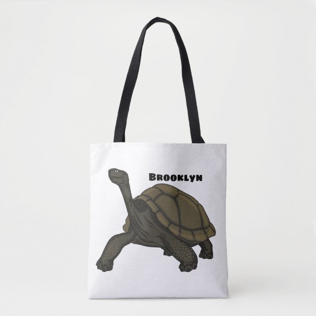 Bolso De Tela Ilustracion de tortugas terrestres de Galápagos (Anverso)