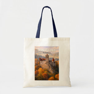 Bolso De Tela Ilustración de Transilvania Rumania Arte de viaje