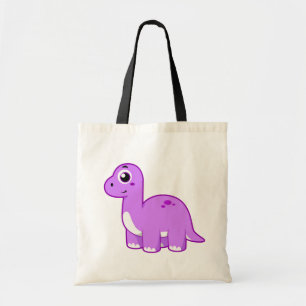 Bolso De Tela Ilustracion De Un Dinosaurio Brontosauro.