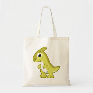 Bolso De Tela Ilustracion De Un Dinosaurio Parasaurolophus.