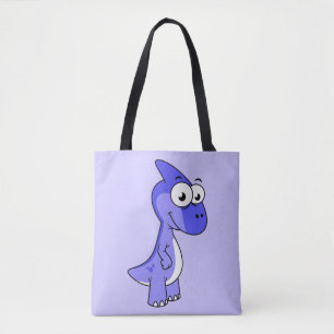 Bolso De Tela Ilustracion De Un Dinosaurio Parasaurolophus. 2