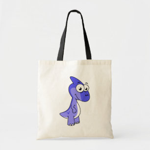 Bolso De Tela Ilustracion De Un Dinosaurio Parasaurolophus. 2