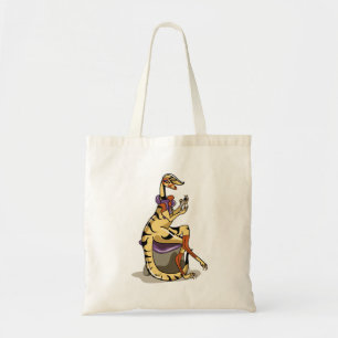 Bolso De Tela Ilustracion De Un Iguanodon Que Se Enluce Las Uñas