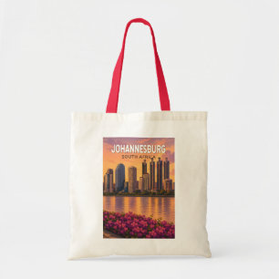Bolso De Tela Ilustración de viaje de arte de Johannesburgo Sudá