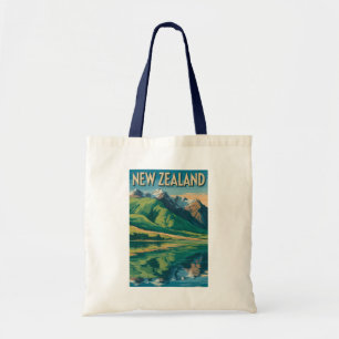 Bolso De Tela Ilustración de viaje de arte del paisaje de Nueva