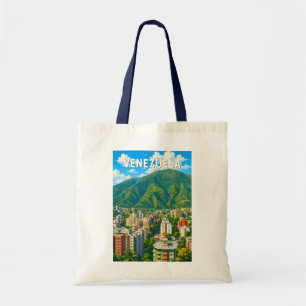 Bolso De Tela Ilustración de viaje de arte vintage de Venezuela