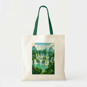 Bolso De Tela Ilustración de viaje de arte vintage de Vietnam