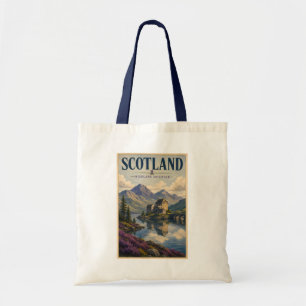 Bolso De Tela Ilustración de viaje de las Highlands escocesas de