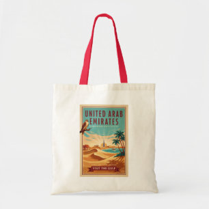 Bolso De Tela Ilustración de viaje del desierto de halcón de Dub