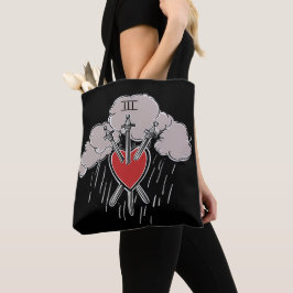 Bolso De Tela Ilustración Decorativa del Tarot del Corazón del A