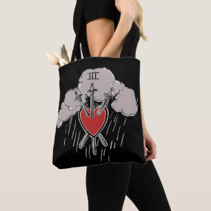 Bolso De Tela Ilustración Decorativa del Tarot del Corazón del A