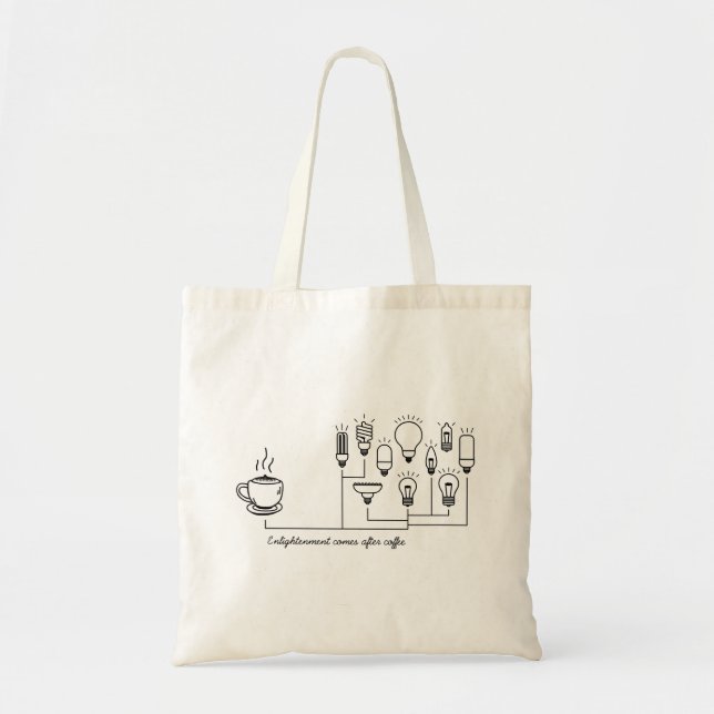 Bolso De Tela Ilustración del café (Frente)
