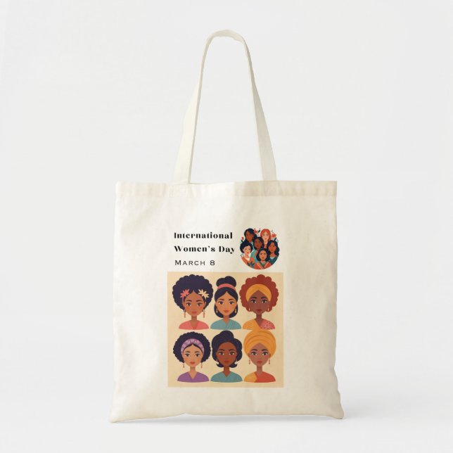 Bolso De Tela Ilustración del Día Internacional de la Mujer 8 de (Frente)