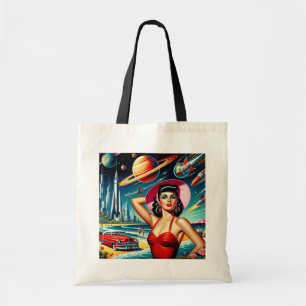 Bolso De Tela Ilustración del espacio cósmico