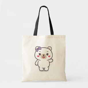Bolso De Tela Ilustracion del oso de peluche