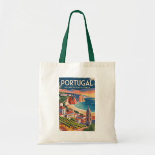 Bolso De Tela Ilustración del paisaje urbano de Portugal Iberia 
