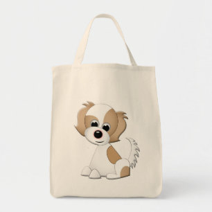 Bolso De Tela Ilustracion del vector de un perrito