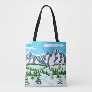 Bolso De Tela Ilustracion digital con la inscripción café t
