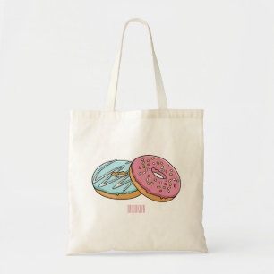 Bolso De Tela Ilustracion Donut personalizado