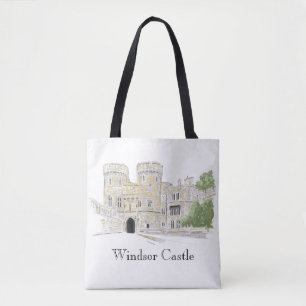 Bolso De Tela Ilustracion emblemático del castillo de Windsor