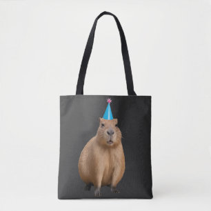Bolso De Tela Ilustración estética de carpincho kawaii lindo