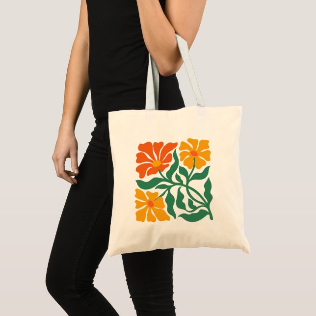 Bolso De Tela Ilustración floral (Anverso (producto))
