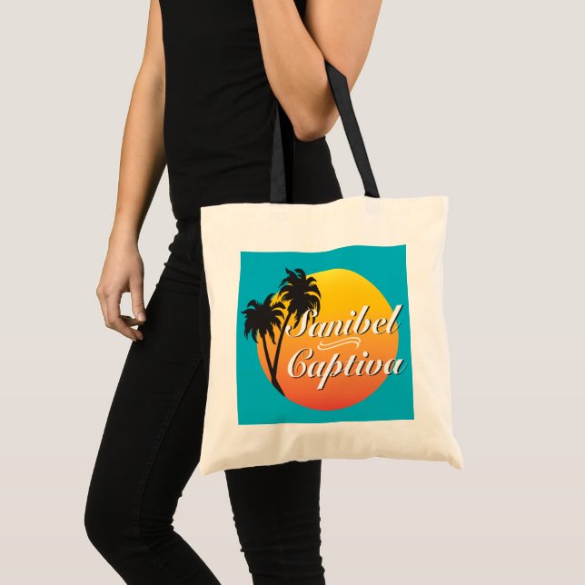 Bolso De Tela Ilustracion Florida de Sanibel Captiva (Anverso (producto))