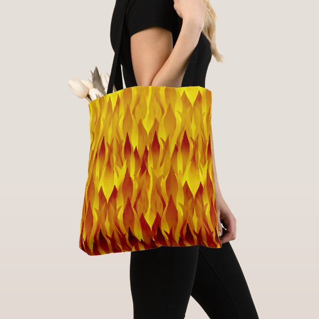 Bolso De Tela Ilustracion Fuego e Incendios (Detalle)